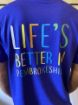 Outer Reef 'Lifes Better' Unisex T-Shirt - Purple 