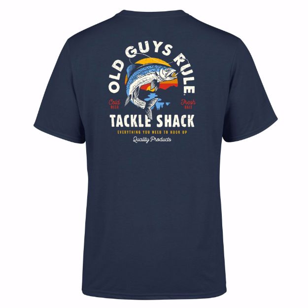 'TACKLE SHACK' T-SHIRT - BLUE DUSK