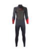 2021 Sola Mens Fusion 3/2 Back Zip Wetsuit - Graphite/Red 