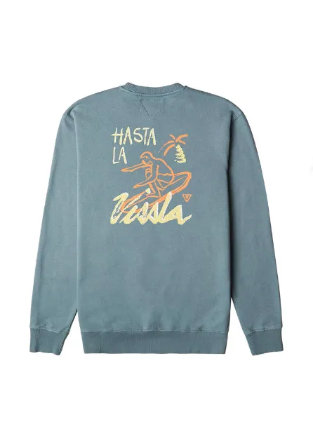 Picture of Vissla Cruize-In Crew Fleece - Blue Slate