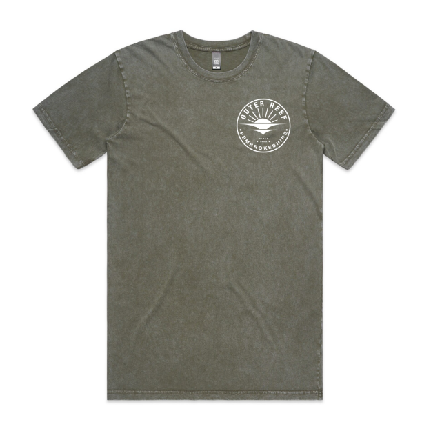 Picture of Outer Reef  Unisex T-Shirt - Stone Wash Sage